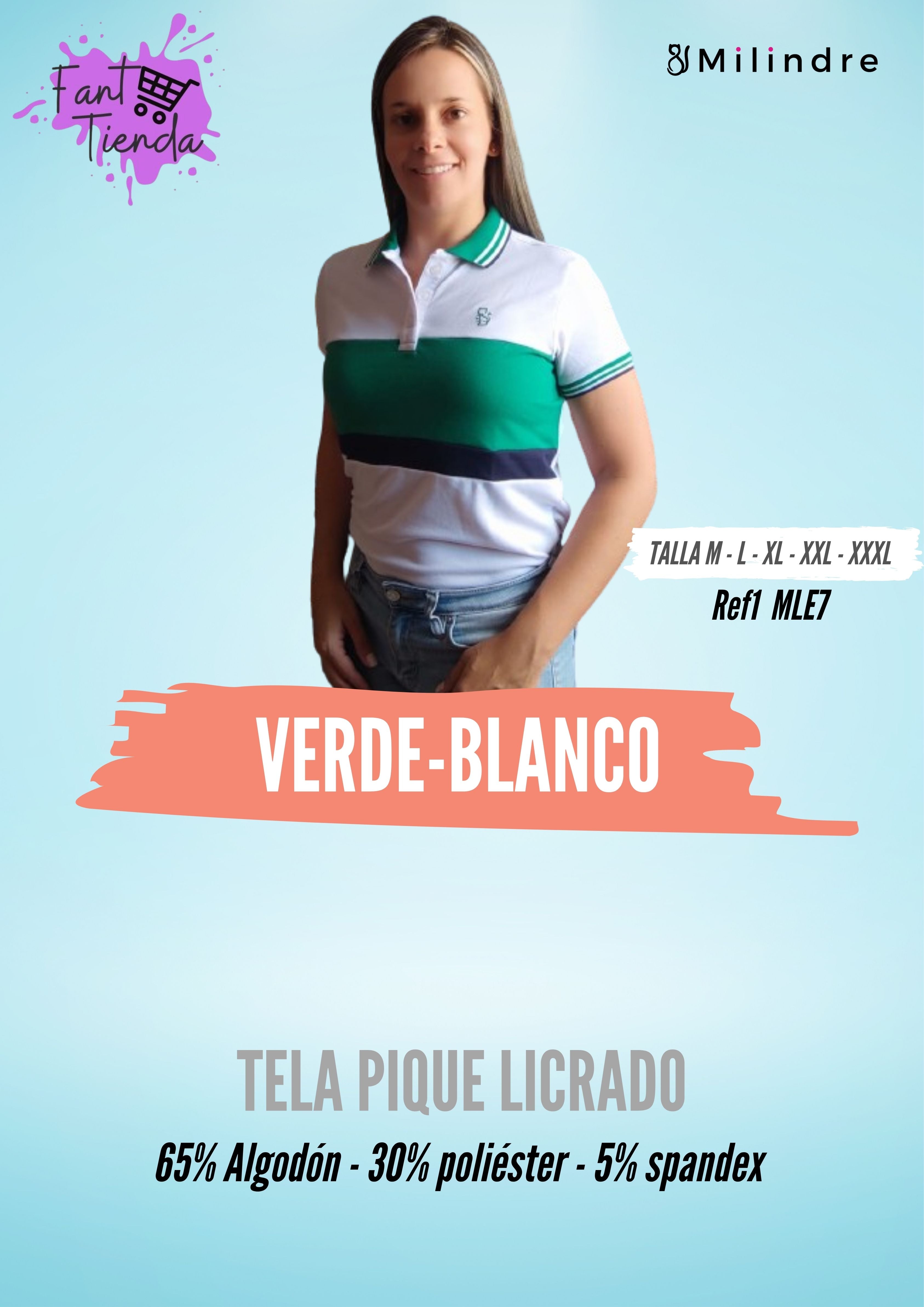 CAMISETAS DAMA MILINDRE REF7