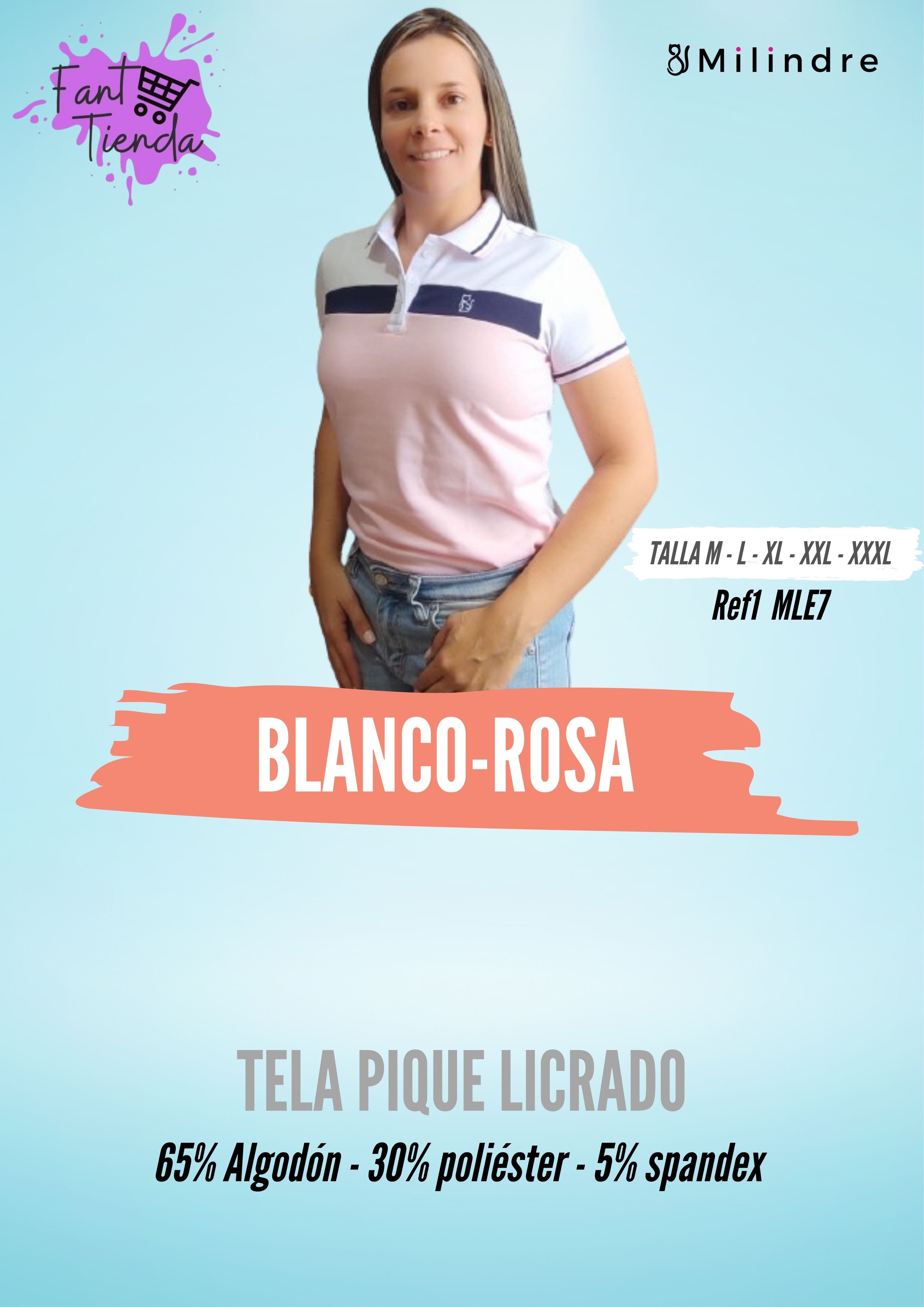 CAMISETAS DAMA MILINDRE REF7
