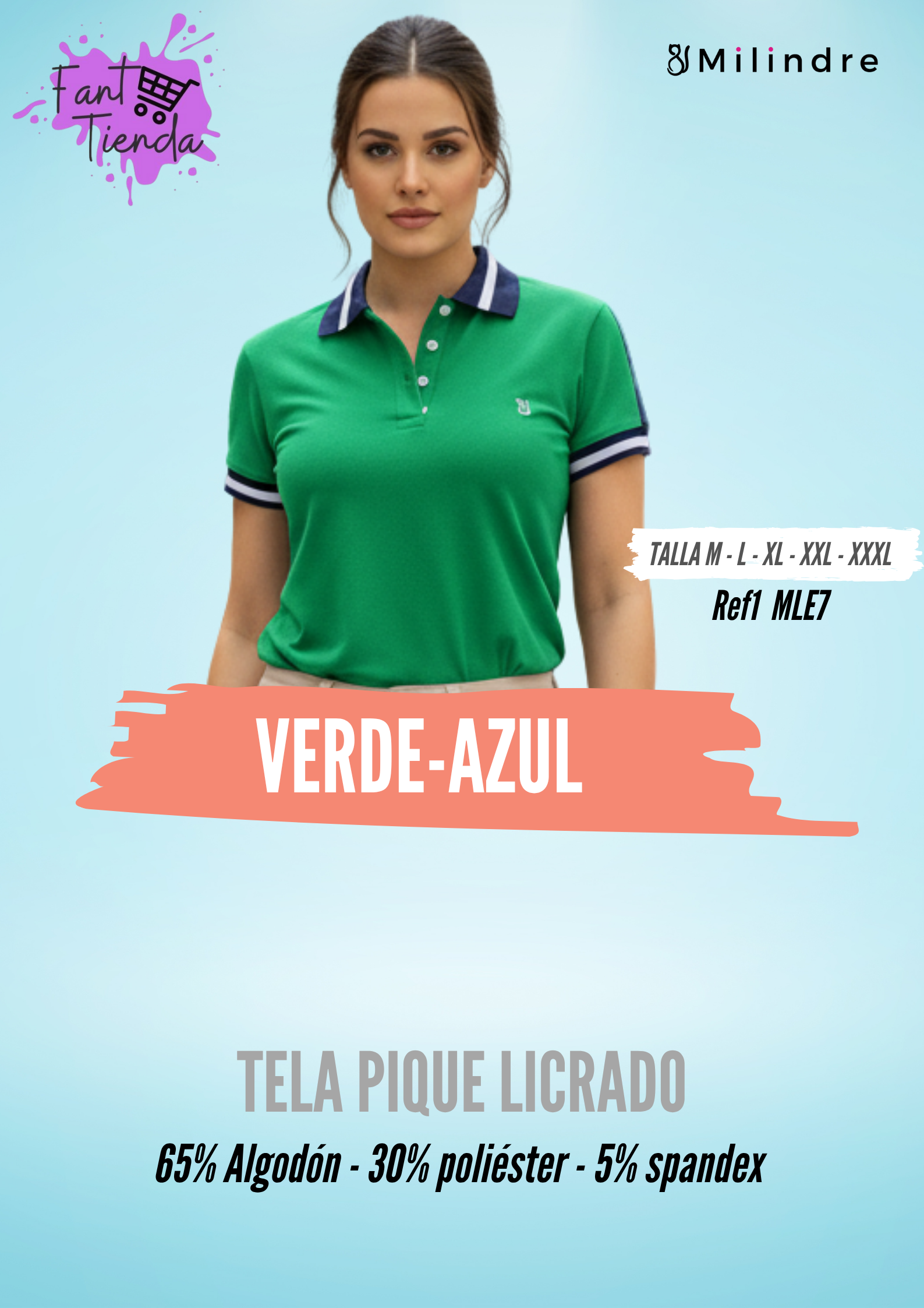 CAMISETAS DAMA MILINDRE REF7